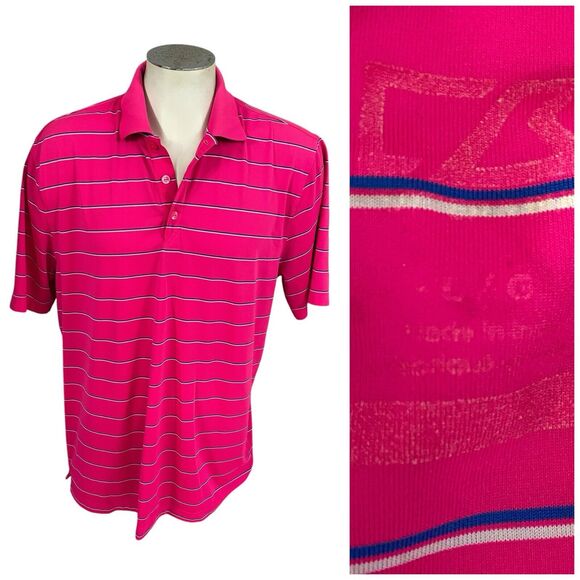 Cutter & Buck Shirt Mens Large Pink Polo Work Office Casual Athletic Preppy - Picture 4 of 15